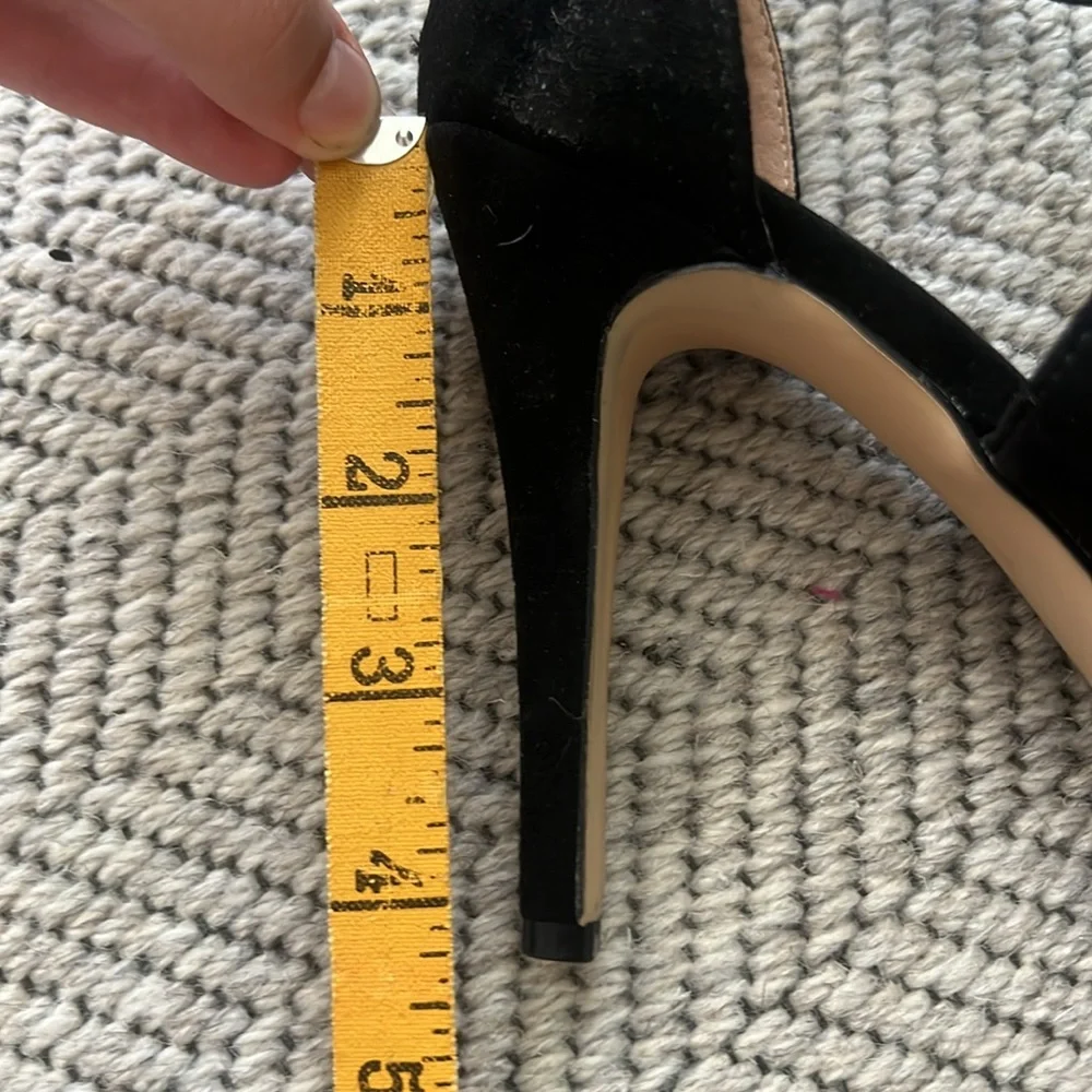 Elegant Black High Heel Sandals